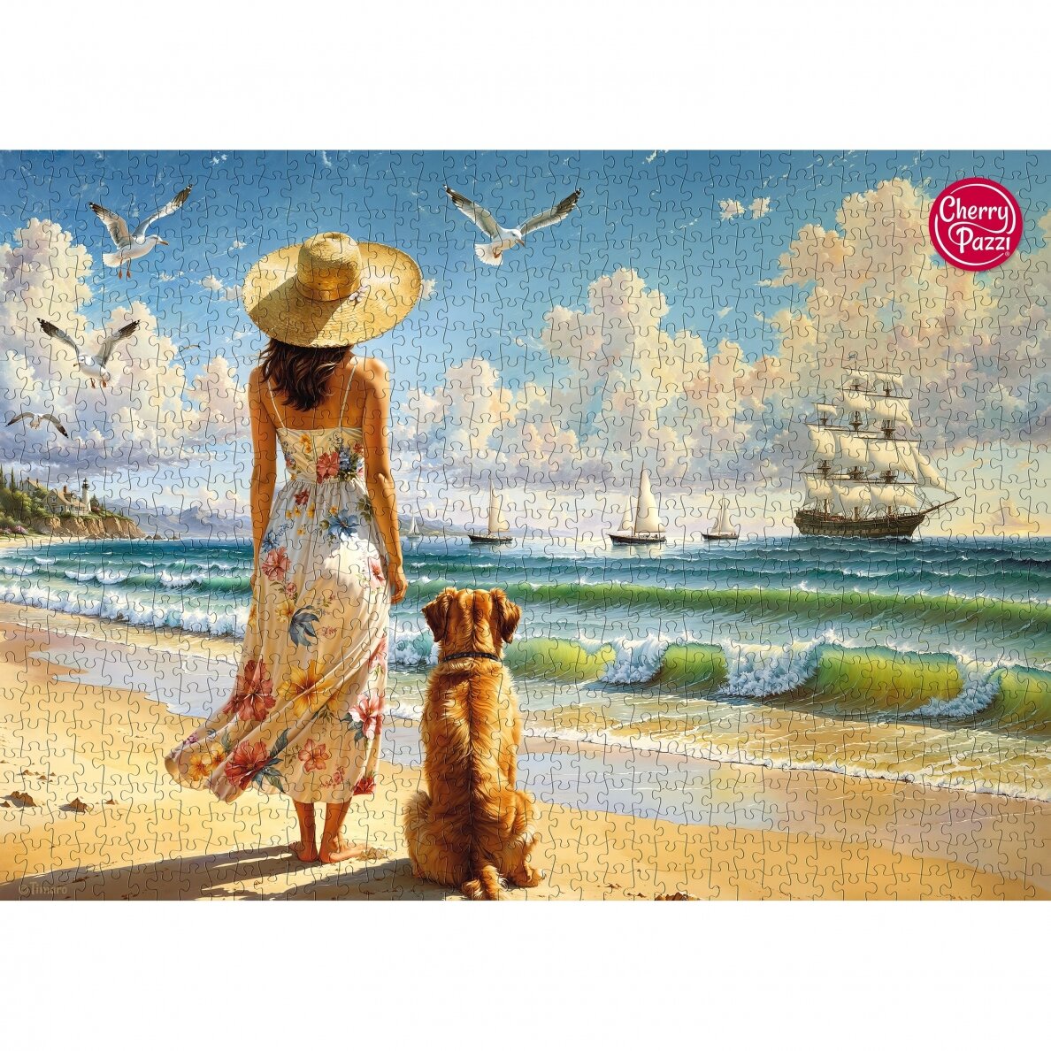 CherryPazzi dėlionė The Blue Horizon 1000 det 6 CherryPazzi dėlionė The Blue Horizon 1000 det 6