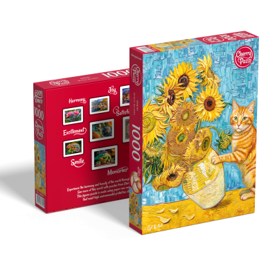 CherryPazzi dėlionė Cat & Art 1000 det