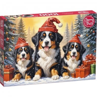 CherryPazzi dėlionė Holiday Puppies 1000 det