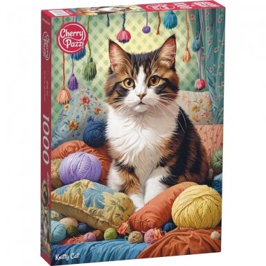 CherryPazzi dėlionė Knitty Cat 1000 det