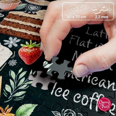 CherryPazzi dėlionė Coffee Time 1000 det 4 CherryPazzi dėlionė Coffee Time 1000 det 4