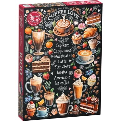 CherryPazzi dėlionė Coffee Time 1000 det CherryPazzi dėlionė Coffee Time 1000 det