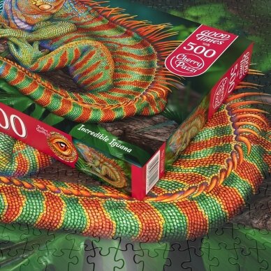 CherryPazzi dėlionė Incredible Iguana 500 det 3 CherryPazzi dėlionė Incredible Iguana 500 det 3