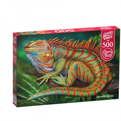 CherryPazzi dėlionė Incredible Iguana 500 det CherryPazzi dėlionė Incredible Iguana 500 det
