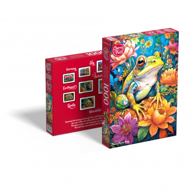 CherryPazzi dėlionė Flower Power Frog1000 det 1 CherryPazzi dėlionė Flower Power Frog1000 det 1