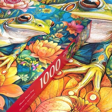 CherryPazzi dėlionė Flower Power Frog1000 det 3