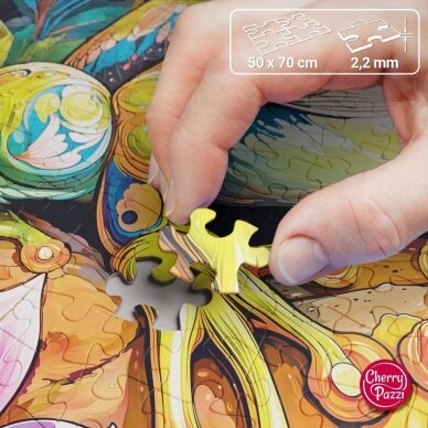 CherryPazzi dėlionė Flower Power Frog1000 det 4 CherryPazzi dėlionė Flower Power Frog1000 det 4