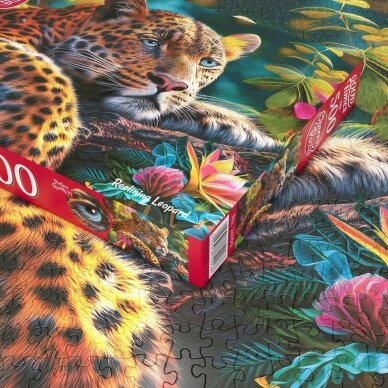 CherryPazzi dėlionė Reclining Leopard 500 det 3 CherryPazzi dėlionė Reclining Leopard 500 det 3