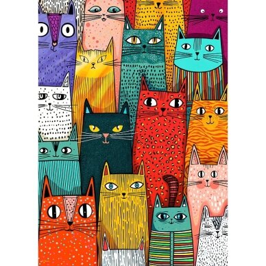 CherryPazzi dėlionė Cats Rule the World 1000 det 2 CherryPazzi dėlionė Cats Rule the World 1000 det 2