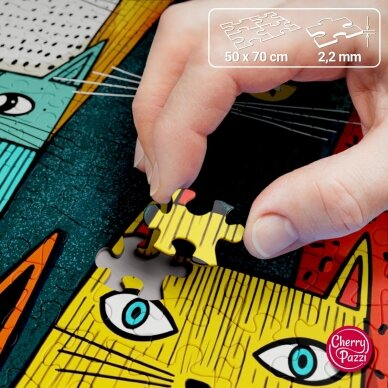CherryPazzi dėlionė Cats Rule the World 1000 det 6 CherryPazzi dėlionė Cats Rule the World 1000 det 6