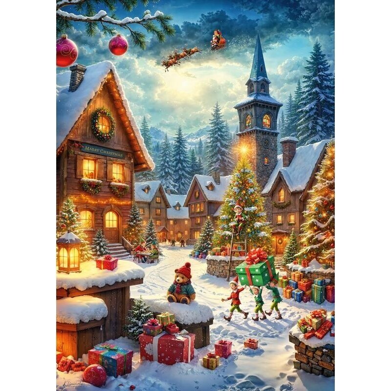 CherryPazzi dėlionė Santas Helpers 1000 det 5