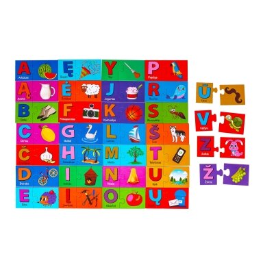 Baby Puzzle dėlionė mažiausiems Abėcėlė