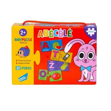 Baby Puzzle dėlionė mažiausiems Abėcėlė