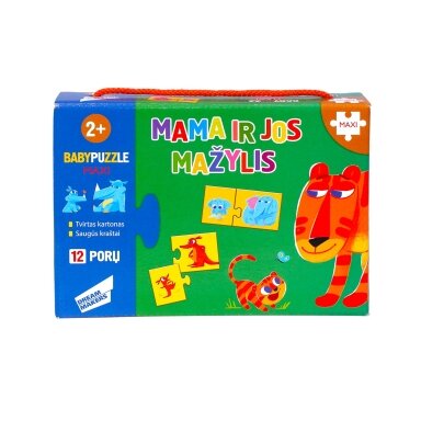 Baby Puzzle dėlionė mažiausiems Mama ir jos mažylis 24 detalės Baby Puzzle dėlionė mažiausiems Mama ir jos mažylis 24 detalės