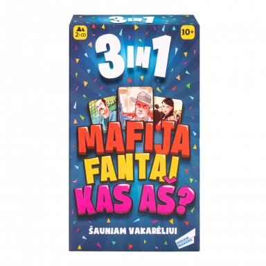 Dream makers stalo žaidimų rinkinys šauniam vakarėliui 3 in 1