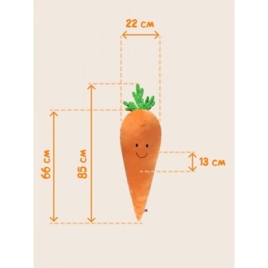 Fancy minkštas žaislas pagalvė Morka 85 cm
