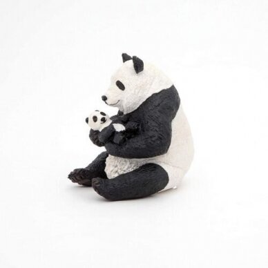 PAPO Figūrėlė Panda su jaunikiu 8 cm
