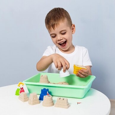 Genio kids rinkinys išmanusis smėlis Pasakų pilis su formelėmis, 1kg 9 Genio kids rinkinys išmanusis smėlis Pasakų pilis su formelėmis, 1kg 9