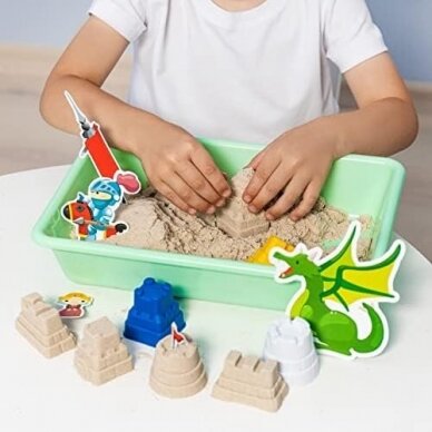 Genio kids rinkinys išmanusis smėlis Pasakų pilis su formelėmis, 1kg 8 Genio kids rinkinys išmanusis smėlis Pasakų pilis su formelėmis, 1kg 8