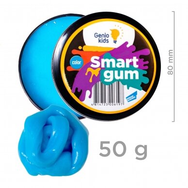 Išmanusis plastilinas Smart gum Genio Kids šviečiantis tamsoje 50 g 4