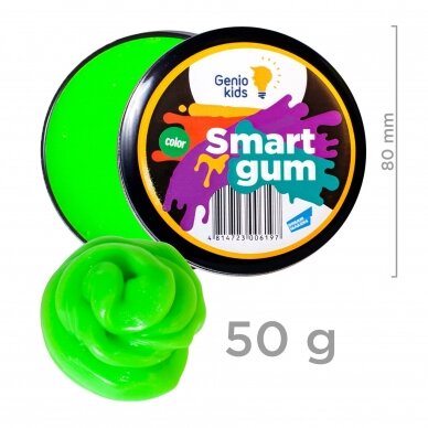 Išmanusis plastilinas Smart gum Genio Kids šviečiantis tamsoje 50 g 3