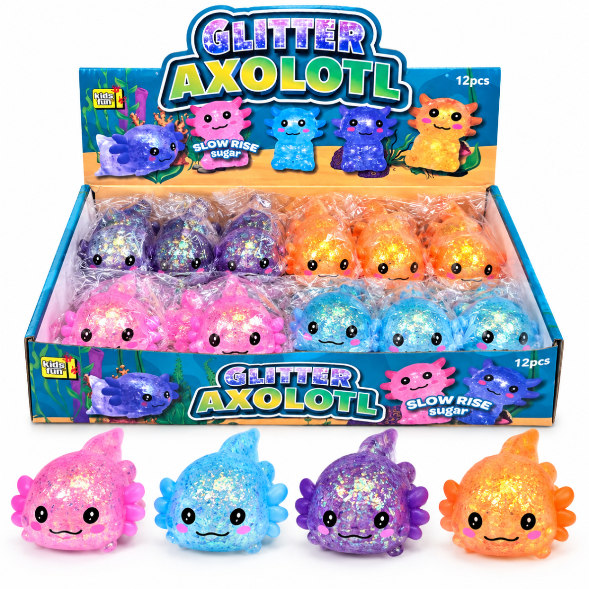 Kids Fun antistresinis žaislas Aksolotlas 9 cm Kids Fun antistresinis žaislas Aksolotlas 9 cm