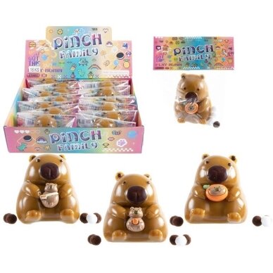 Pinch Family capybara antistresinis žaislas 8 cm Pinch Family capybara antistresinis žaislas 8 cm