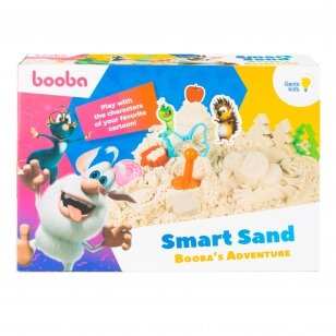 Kūrybinis rinkinys Išmanusis smėlis 1 kg su smėliadėže su 3 formelėmis Booba