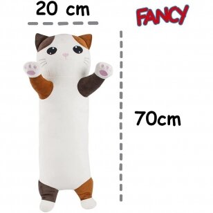 Minkštas žaislas katinas-tinginys Fancy  70 cm