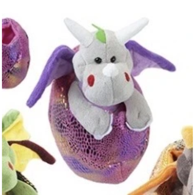 Minkštas drakonas kiaušinyje 20 cm Minkštas drakonas kiaušinyje 20 cm