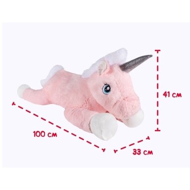 Fancy minkštas žaislas pagalvė vienaragis Zefyras 97 cm