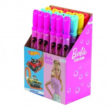 Muilo burbulai kardas Barbie arba Hot Wheels 120 ml Muilo burbulai kardas Barbie arba Hot Wheels 120 ml