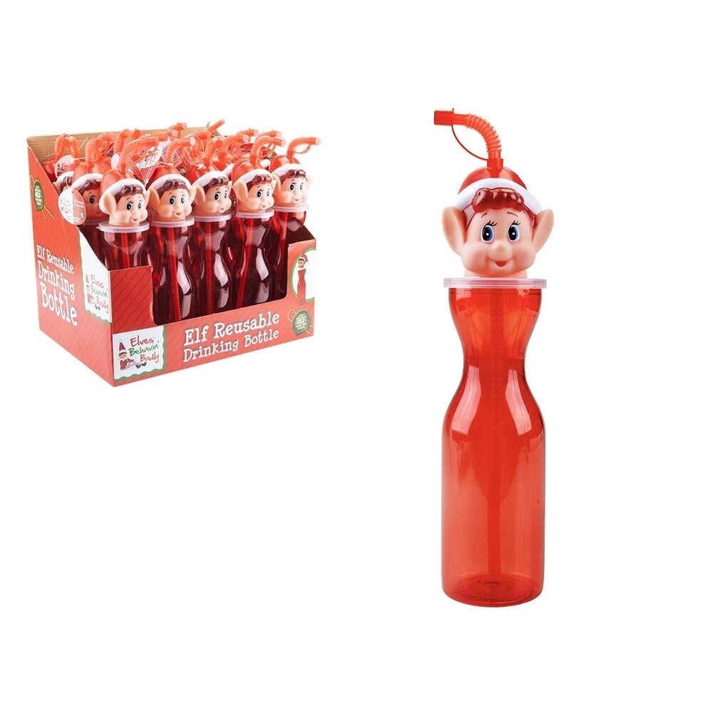 Elves Behavin Badly Plastikinis buteliukas su šiaudeliu