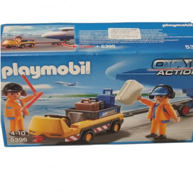 PLAYMOBIL City Action Lėktuvo vilkikas su sausumos įgula (pažeista pakuotė) PLAYMOBIL City Action Lėktuvo vilkikas su sausumos įgula (pažeista pakuotė)