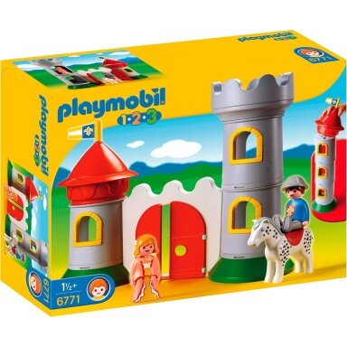 PLAYMOBIL konstruktorius My First 1.2.3. Knight's Castle (pažeista pakuotė) PLAYMOBIL konstruktorius My First 1.2.3. Knight's Castle (pažeista pakuotė)