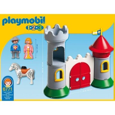 PLAYMOBIL konstruktorius My First 1.2.3. Knight's Castle (pažeista pakuotė) PLAYMOBIL konstruktorius My First 1.2.3. Knight's Castle (pažeista pakuotė)