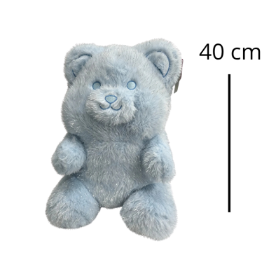 Pliušinius meškiukas, blizgaus kailiuko 40 cm