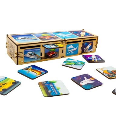 PuzzleOK rūšiuokliai Montessori Transportas PuzzleOK rūšiuokliai Montessori Transportas