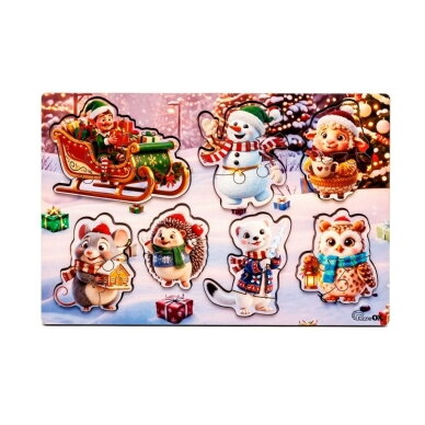 PUZZLEOK dėlionės su išimamomis detalėmis 20 det 2
