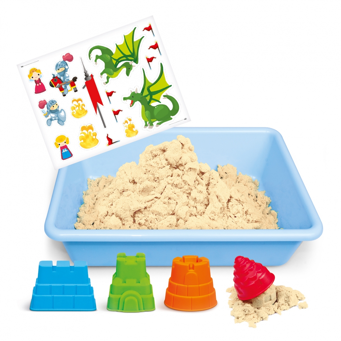 Genio kids rinkinys išmanusis smėlis Pasakų pilis su formelėmis, 1kg 5