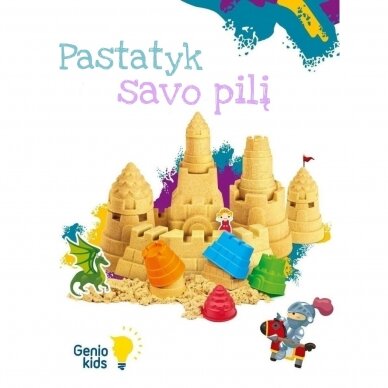 Genio kids rinkinys išmanusis smėlis Pasakų pilis su formelėmis, 1kg 4 Genio kids rinkinys išmanusis smėlis Pasakų pilis su formelėmis, 1kg 4