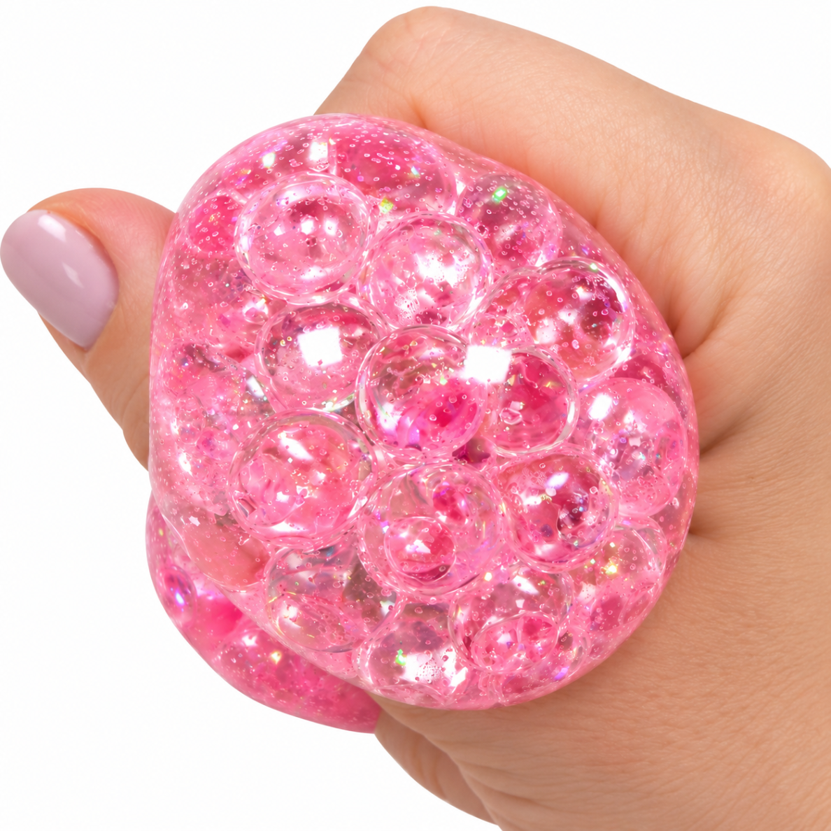 Kids Fun Squishy Dumpling žaislas su blizgučiais 5,5 cm 1