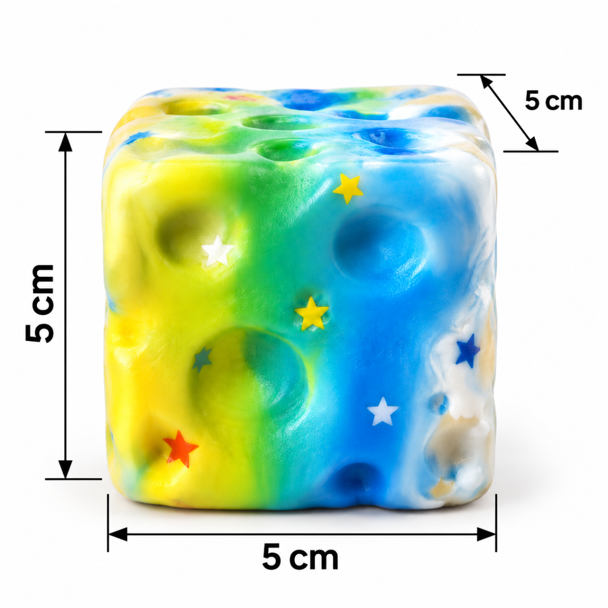 Kidz fun squishy slow rising žaislas įvairiaspalvis Sūris 5 cm 1