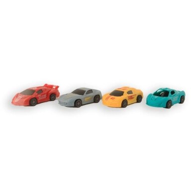 Spalvotų mašinėlių rinkinys 9cm 4 vnt
