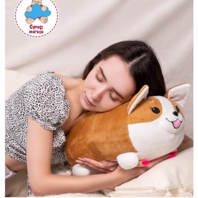 Fancy minkštas žaislas pagalvė šuo korgis Cinamonas 41 cm 9