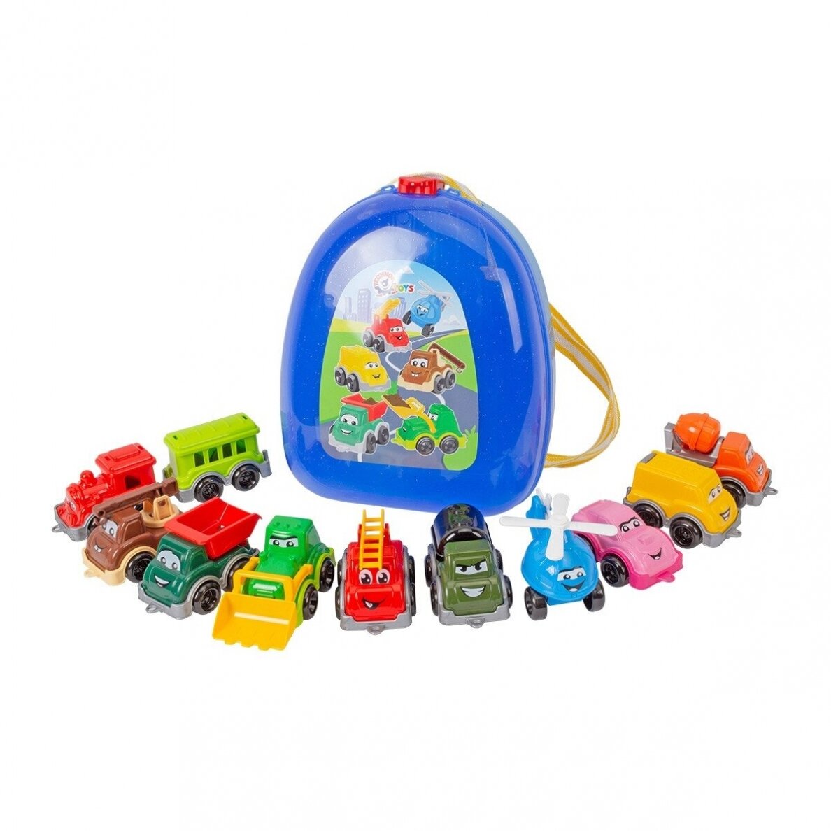 Technok mini mašinėlių rinkinys kuprinėje Technok mini mašinėlių rinkinys kuprinėje