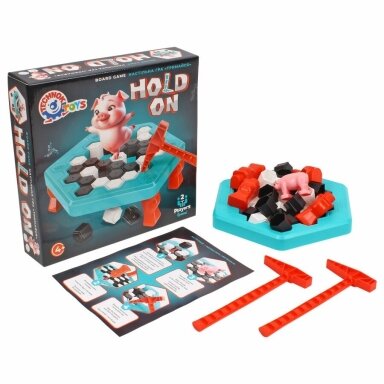 Technok Stalo žaidimas "Hold on baby"Kiaulytė Technok Stalo žaidimas "Hold on baby"Kiaulytė