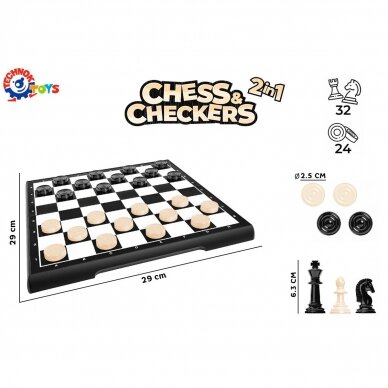 Technok Stalo žaidimas Šachmatai ir šaškės 9079 2