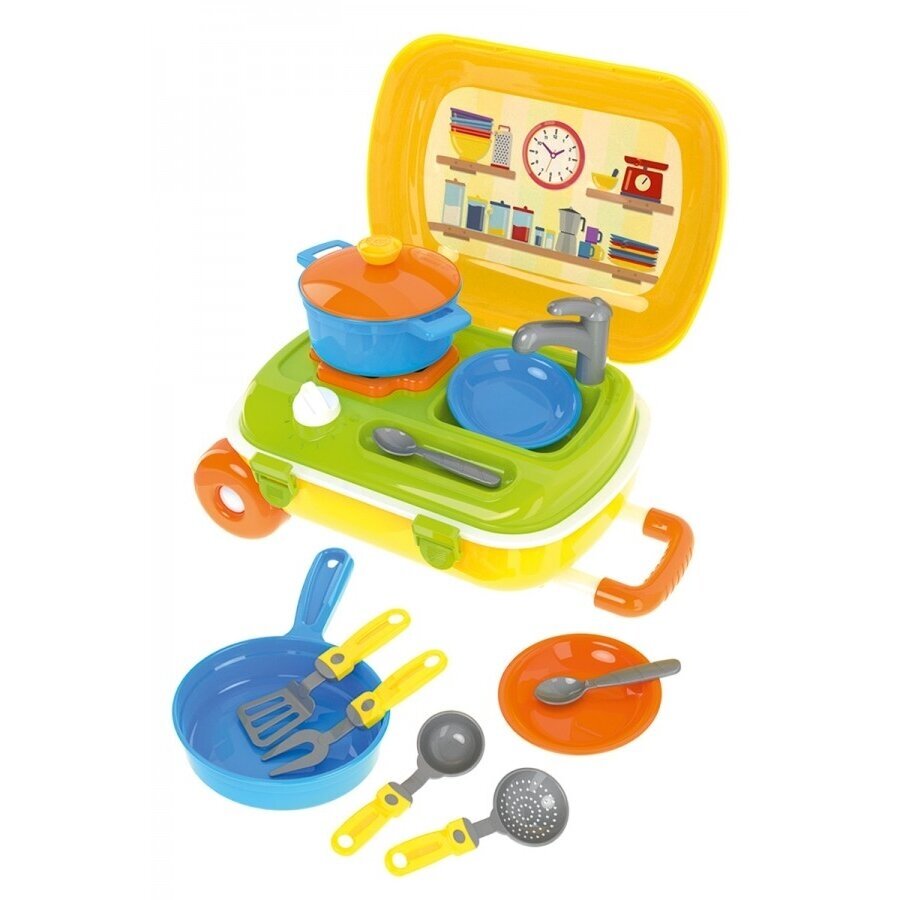Technok virtuvėlės rinkinys lagamine 34.5 cm 1 Technok virtuvėlės rinkinys lagamine 34.5 cm 1