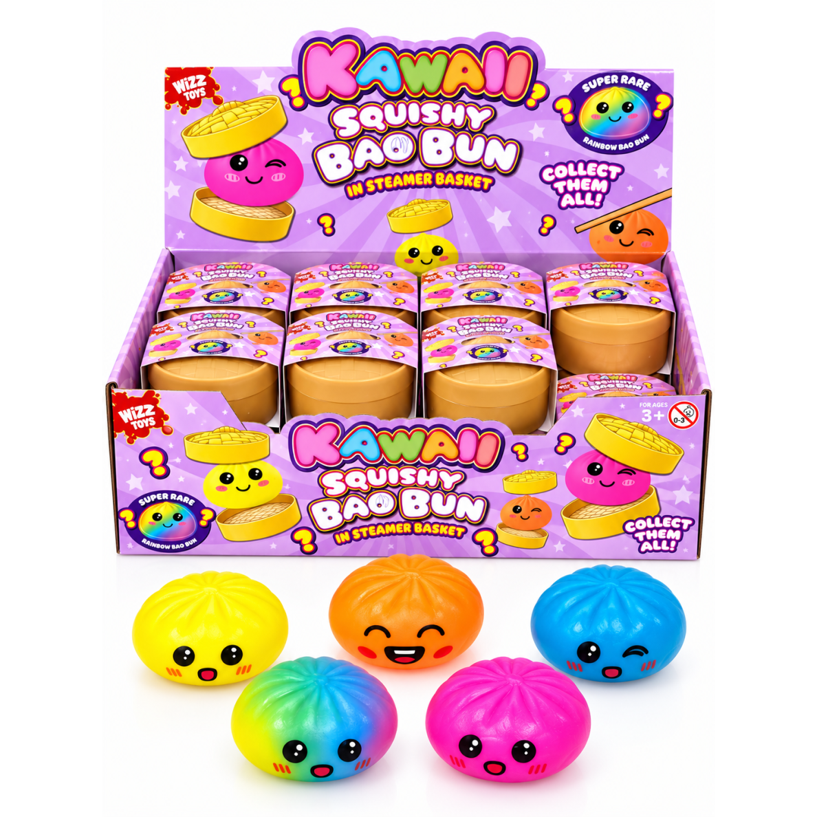 WIZZ TOYS dumpling žaislas 8,5 cm + antras dovanų 2 WIZZ TOYS dumpling žaislas 8,5 cm + antras dovanų 2